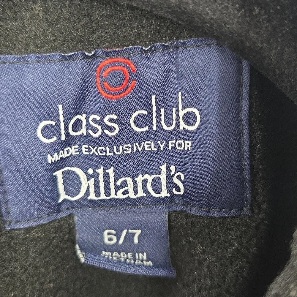 Class Club Boy Peacoat  Fleece Jacket Black Size‎ 6/7